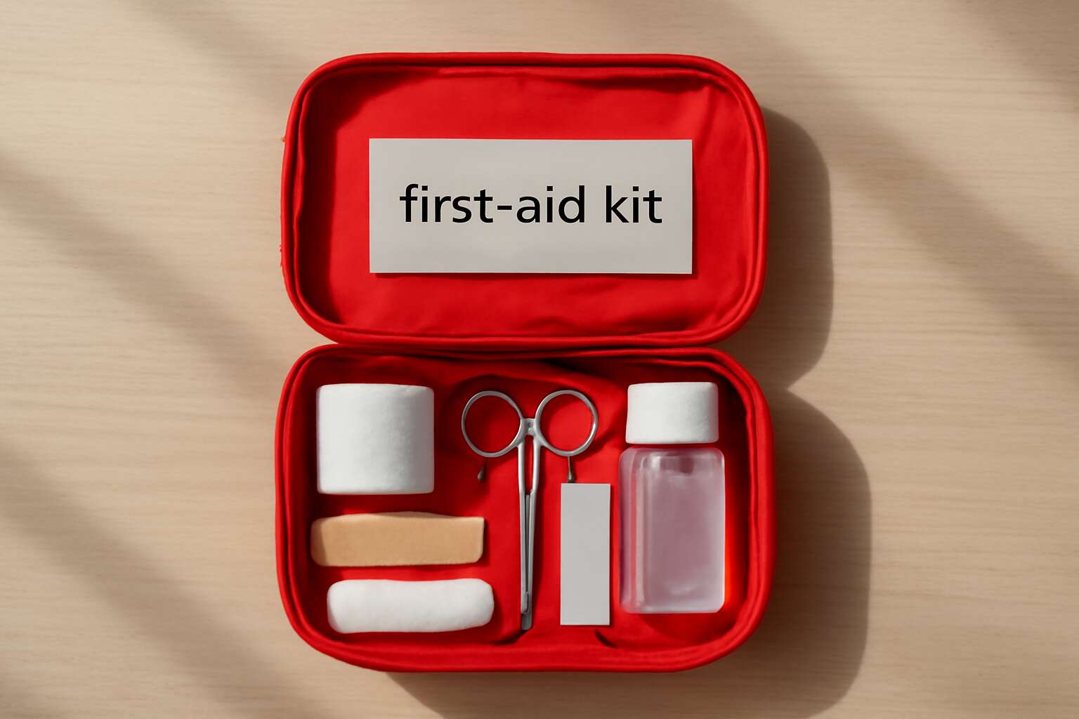 does first aid kit have a hyphen