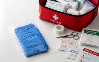 Keep your nitrile gloves individual pack first aid kit handy.