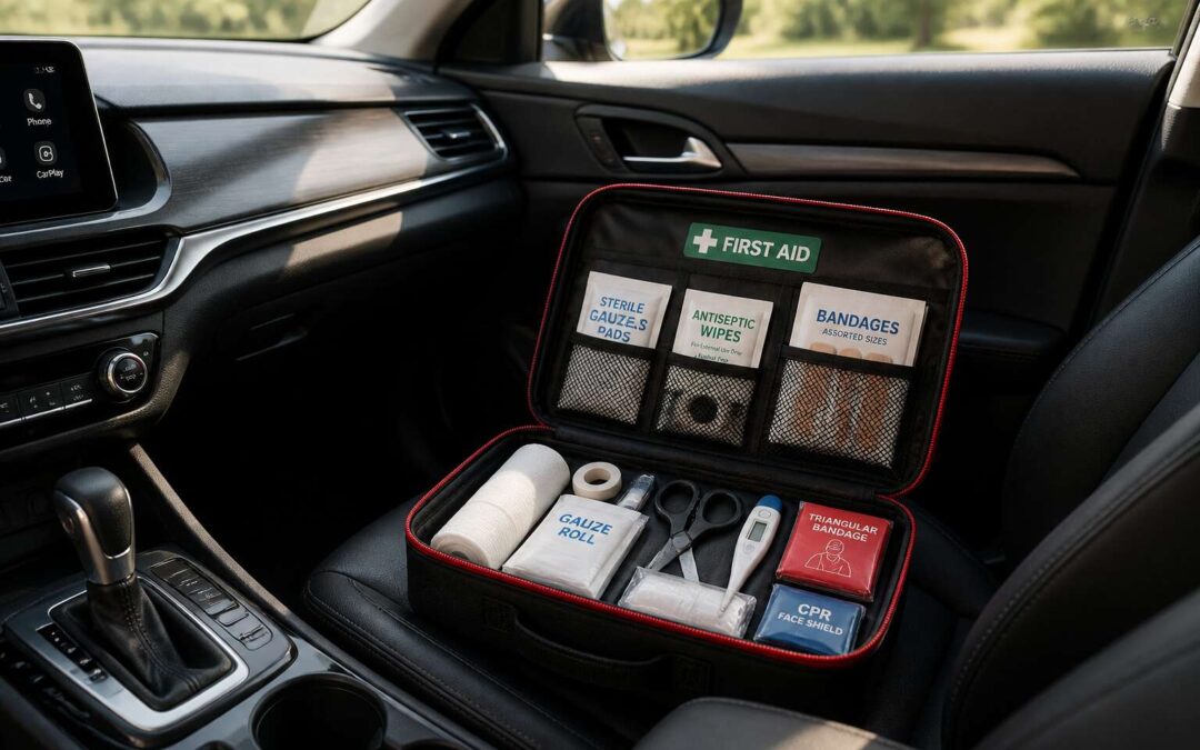 Stay safe with a first aid box for car in every vehicle.