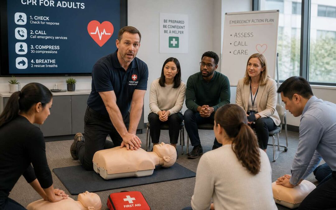 Ensure workplace safety with a company first aid course for your team.